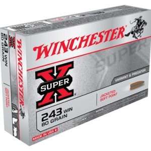 Winchester Super-X 243 Win 80GR JSP 20RD