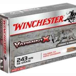 Winchester Varmint-X 243 Win 58GR Poly Tipped 20RD