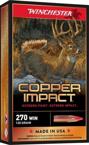 Winchester Copper Impact 270 Ammo 130gr 20rd