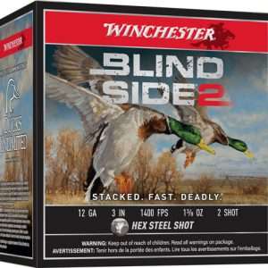 Winchester Blind Side 2 12GA Ammo - 3" 1-3/8oz #2 25RD