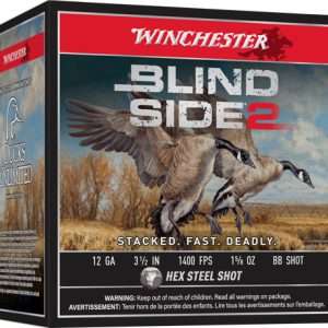 Winchester Blind Side 2 12GA Ammo, 3.5" 1-5/8OZ #BB 25RD