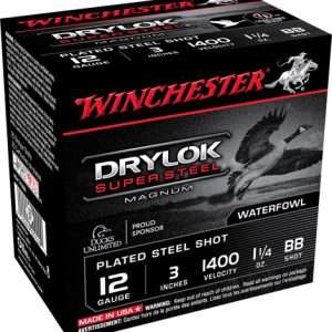 Winchester Drylok 12GA 3" Ammunition - 1-1/4oz #BB 25RD