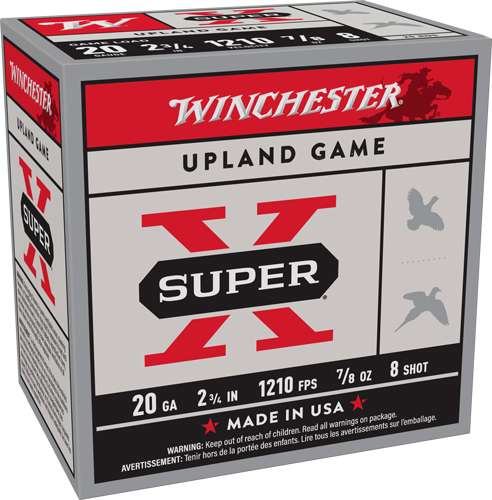 Winchester Super-X 20GA 2.75" Ammo 250-Round Case