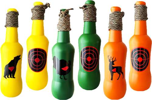 Self-Healing 6 Pack Target Bottles, Bright Colors