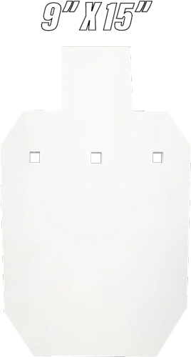 Half Size AR500 Silhouette Target 9"x15" - 3/8"