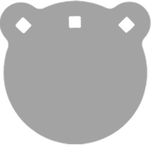 6 inch AR500 steel gong target, 1/2 inch thickness
