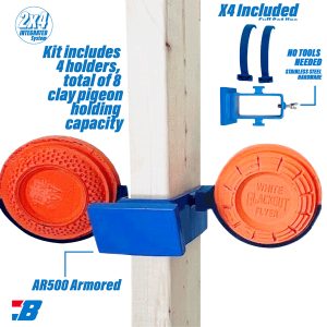 Bash Target Steel Clay Pigeon Holder for 2x4