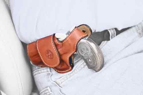 Bond Arms Driving Holster LH - Premium Leather Tan