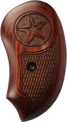 Rosewood/Grey Laser Star Extended Laminate Grip