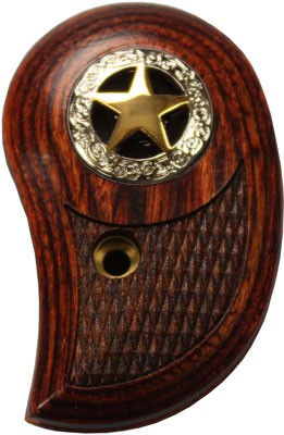 Rosewood Grip with 2-Tone Star Design - Bond Arms Derringer