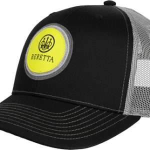 Circle Patch Mesh Black Yellow Cap Beretta Tracker