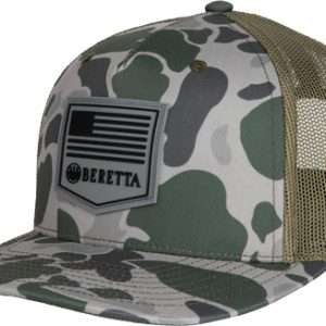 Beretta Cap PM Trucker R 112 Green Duck Camo Rubber Patch