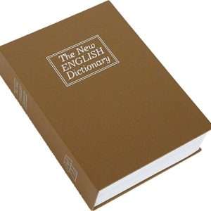 Brown 3 Wheel Combination Lock Book Safe - 7.75" x 10.5"
