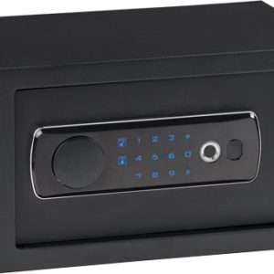 Bulldog Dual LED/Biometric Safe, Black, 12"X8"X7 Dimensions