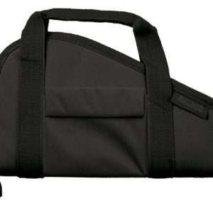 Bulldog Pistol Case 12" Black with Accessory Pocket & Carry Strap
