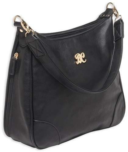Black Hobo Style Purse with Black Trim