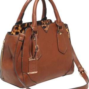 Bulldog Concealed Carry Purse Chestnut Leopard TM
