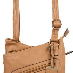 Bulldog Tan Cross Body Concealed Carry Purse