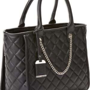Bulldog Quilted Tote Style Black Concealed Carry Purse