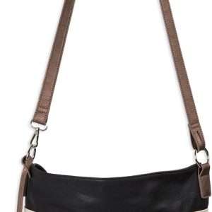 Bulldog Concealed Carry Purse Black/Tan Convertible Hobo/Crossbody