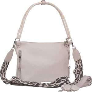 Bulldog Concealed Carry Purse White Zebra Print Convertible