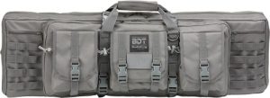 Bulldog 37" 2 Gun Tactical Case Grey Accessory Pockets
