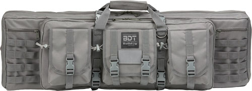 Bulldog 43" 2 Gun Tactical Case Grey Accessory Pockets