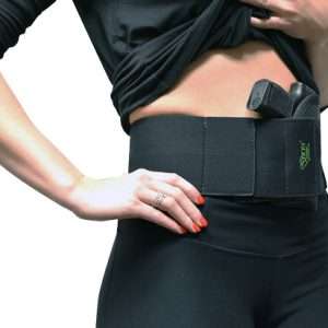 Sticky Belly Band Small 24-34" Black Rubber Holster