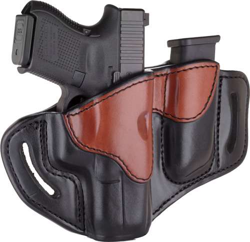 Premium Leather Glock 17 Holster - Brown/Black