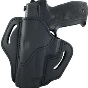 FIT LH 1911 5" W/ RAILS BLACK Steerhide Leather Holster