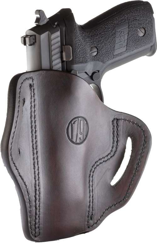 FIT RH 1911 5" W/ RAILS BLACK Holster - Premium American Leather