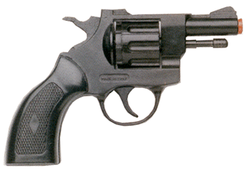 22 Caliber/6mm Acorn Blanks Starter Pistol - Black Finish