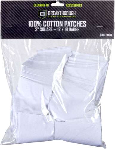 Breakthrough Cleaning Patches 3" Square .12/.16 GA 50-Pack