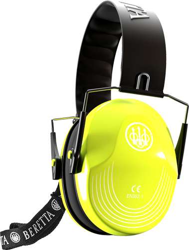 Yellow Fluorescent Beretta Safety Pro Earmuff - High-Visibility Hearing Protection