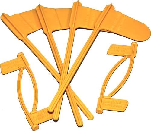 MTM Indicator Flags 8-Pack Yellow - Firearm Safety