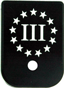 3% Flag Magazine Base Plate for Glock Models
