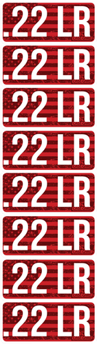 MTM 22LR Ammo Caliber Labels 8-Pack - Precision Organization