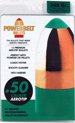 CVA PowerBelt AT Bullets 50 Caliber 245gr 15ct