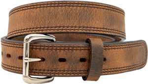 38"x1.5" Water Buffalo Brown Double Ply Belt