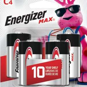 Energizer Max C Batteries 4-Pack - Long-Lasting Power