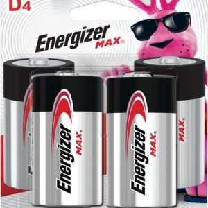Energizer Max D Batteries 4-Pack - Long-Lasting Power