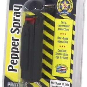 PSP Pepper Spray Black Hard Casing Key Ring