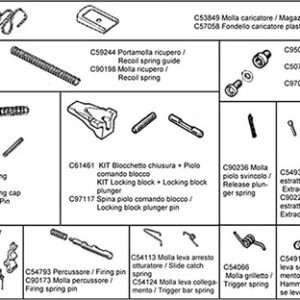 Beretta 92 Series Pistols Spare Parts Kit
