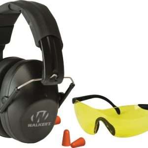 Walkers Muff Shooting Passive Black Glasses Plugs 31dB