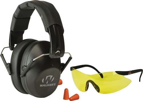 Walkers Muff Shooting Passive Black Glasses Plugs 31dB