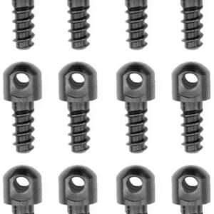 12-Pack Black Grovtec 1/2" Wood Screws - Premium Quality