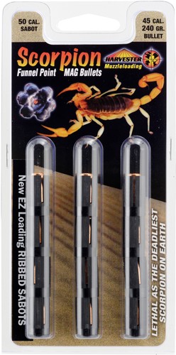 Harvester Scorpion 50 Cal 240GR .451 Funnel Point