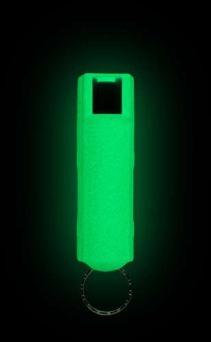 Sabre Glow Dark Pepper Spray 25 Bursts QR Ring