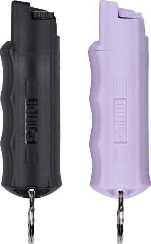 Sabre Pepper Spray Combo Pack - Black/Lavender Hard Case