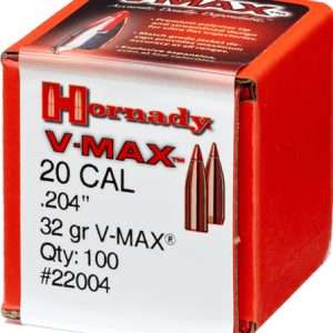 Hornady 20 Cal .204 Bullets 32 gr V-MAX